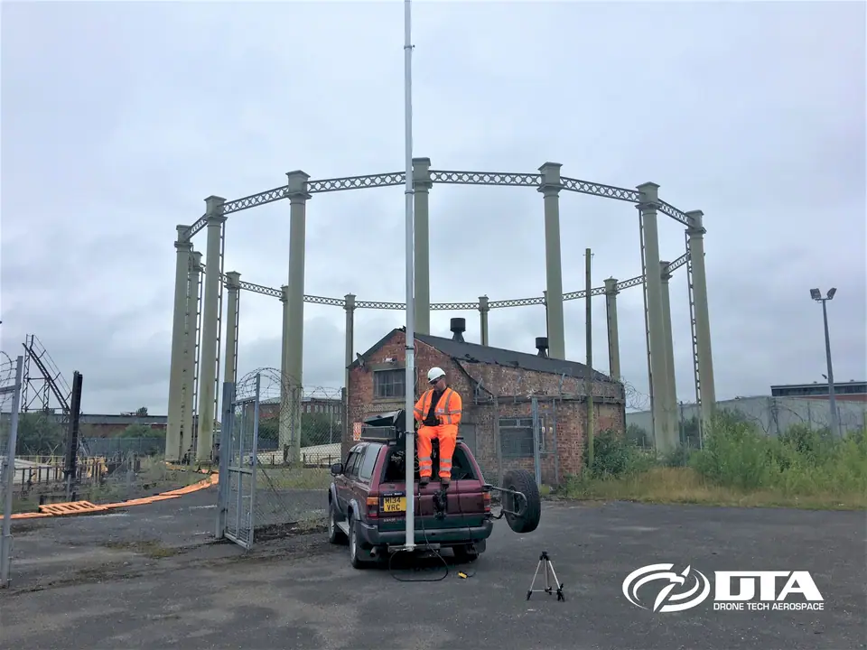 DTA 4x4-mounted elevated mast rig for high-level inspections