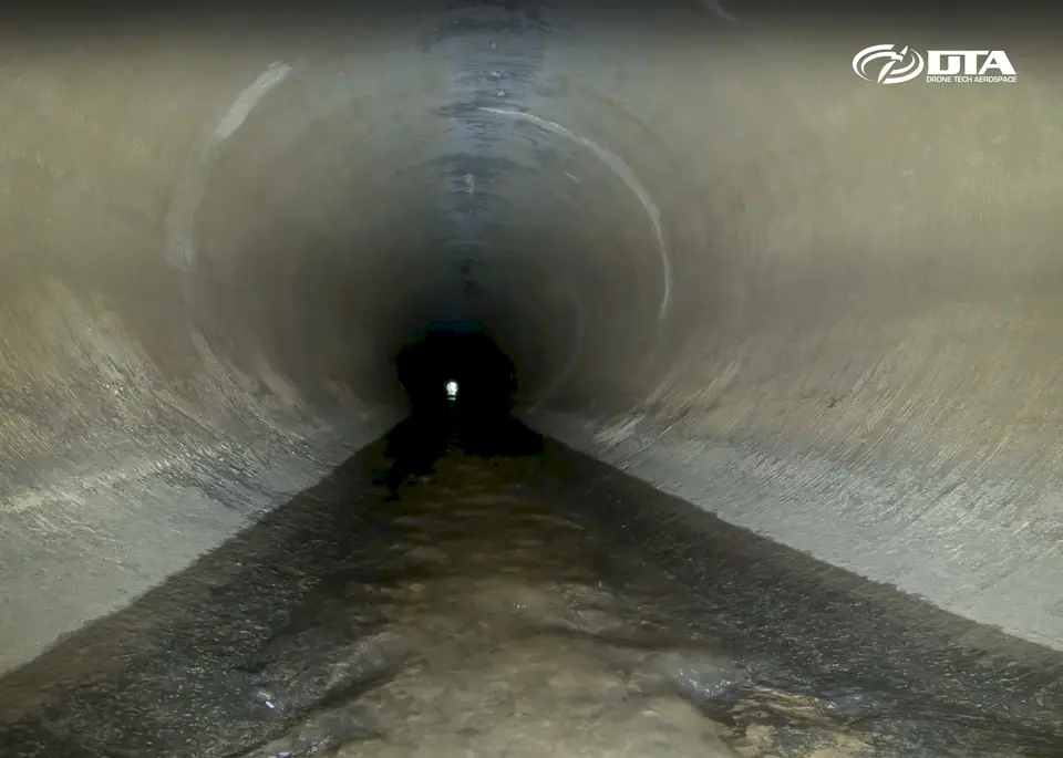 AquaCat remote craft conducting an internal inspection of a stream culvert