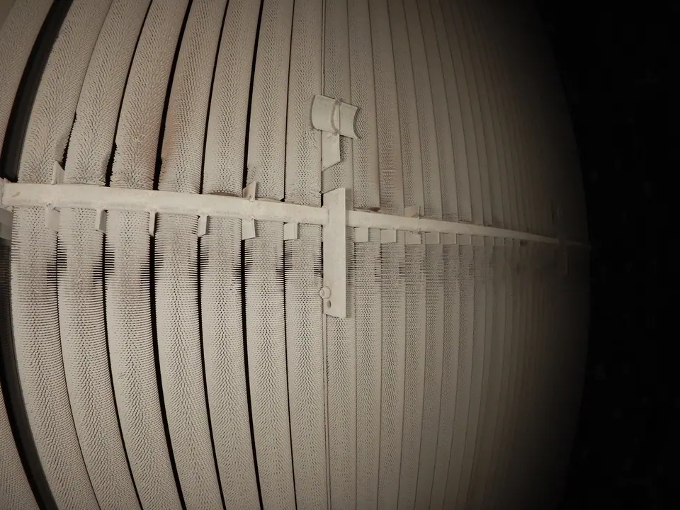 Internal confined space drone inspection inside a gas power station